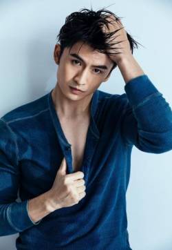中国内地辽宁大连男演员张云龙性感深v迷人写真图片