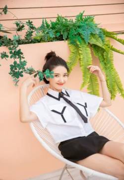 高清内地性感美女许芳铱清纯元气制服写真图片