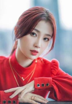 高清中国内地美女虞书欣性感红裙写真图片