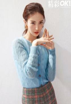 中国大陆山东济南女演员平面模特金晨低马尾时尚写真图片