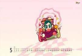 2013年5月日历壁纸之儿童卡通画