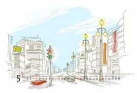 2013年5月日历之彩绘世界风景壁纸