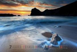 2013年7月风景桌面日历壁纸