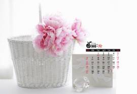 2013年10月份日历桌面之家居静物壁纸