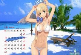 2014年8月日历《光明之泪》剧照动漫高清电脑桌面壁纸