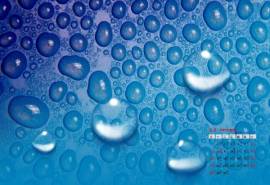 高清雨水2022年9月日历壁纸非主流唯美意境水滴高清养眼