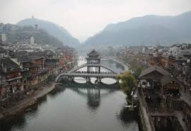 美丽的凤凰古城高清风景图片桌面壁纸