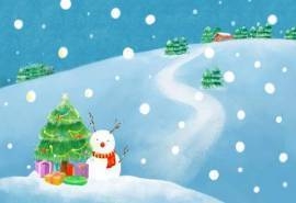圣诞节创意插画电脑桌面主题壁纸图片(二)