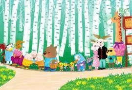 健康绿色护眼儿童手绘插画唯美大自然桌面壁纸第四辑