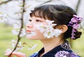 和服美女胶片风日系写真iPad壁纸图片下载