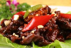 高清贵州特色小吃美食宫爆鳝鱼精美高清壁纸图片