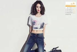 高清韩国首尔美女月日历T-ara成员朴智妍图片