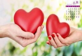 2016年8月日历浪漫七夕情人节高清电脑桌面壁纸