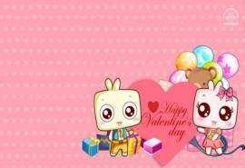 JONJON囧囧情人节创意卡通壁纸