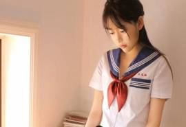 性感美女水手服学生制服写真桌面壁纸