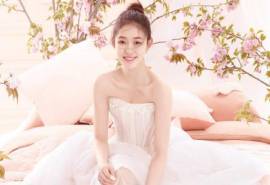 中国内地浙江省湖州影视女演员林允520恋爱粉嫩芭蕾裙唯美高清桌面壁纸
