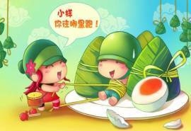 端午节创意高清可爱卡通图片桌面壁纸下载