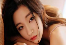 大陆女明星暖色系清纯白皙美女唯美高清桌面壁纸