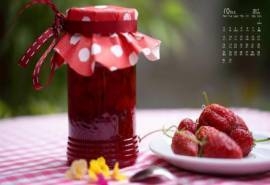 2017年10月可口的美食摄影高清日历壁纸