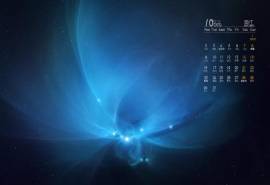 高清梦幻浩瀚的宇宙空间高清桌面日历壁纸