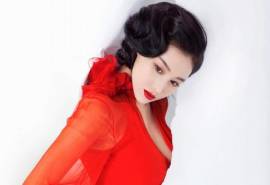 高清中国内地女演张馨予最新妩媚红妆写真图片桌面壁纸