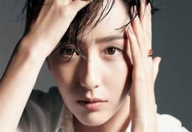 高清中国内地新疆伊犁影视女演员女神佟丽娅中性风帅气写真图片桌面壁纸