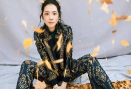 台湾省台北影视女演员模特郭碧婷华丽优美时尚杂志写真图片桌面壁纸