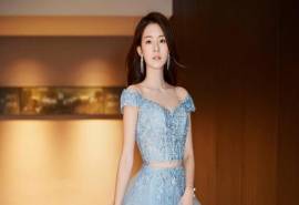 高清台湾女演员陈语安长裙性感写真高清宽屏壁纸