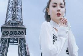 清北京性感美女赵宇彤巴黎复古时尚写真高清壁纸