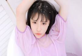 最新秀人网mm紫色薄纱美女性感写真高清电脑桌面壁纸