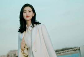 高清中国内地陕西西安女演景甜小清新海边高清桌面壁纸