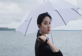 高清湖北省武汉影视女演员刘亦菲酷美西装杀高清桌面壁纸