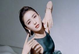 高清中国内地新疆伊犁影视女演员佟丽娅超A背头高清桌面壁纸