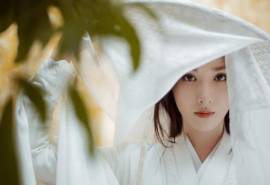 高清中国北京美女明星彭小苒古风侠女造型桌面壁纸
