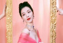 高清广州女演员钟楚曦复古优雅写真桌面壁纸
