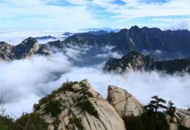 高清自然风光华山云海奇观风景高清桌面壁纸