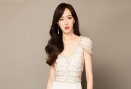 中国上海著名女演员唐嫣璀璨星辰长裙性感图片桌面壁纸