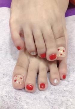 脚部美甲 脚甲美甲图片